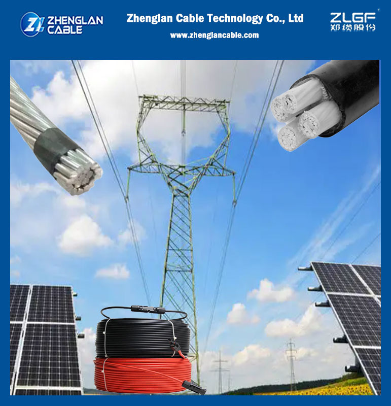 Einleitung zum Gebrauch von den Kabeln und Materialien allgemein verwendet in den photo-voltaischen Solarkraftwerken