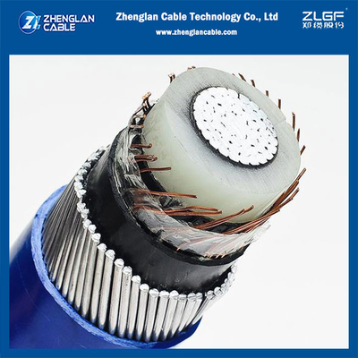 Einzelkern-AWA-Pantarkraftkabel NA2X(S)Y 12/20KV IEC60502-2