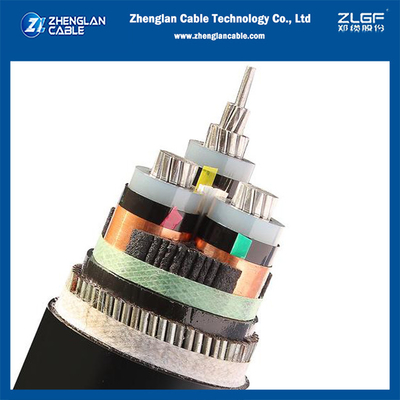 3.6/6(7.2)kv 3x240mm2 AL/SC/XLPE/SC/CTS/PVC/SWA/PVC Aluminiumkabel gepanzertes Stromkabel IEC60502-2