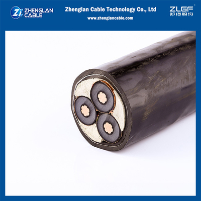 MV Untergrundkabel 18/30KV 3x120mm2 CU/SC/XLPE/SC/CWS+CTS/PE IEC60502-2