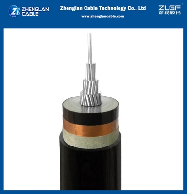 21/35kV Mittelspannungs-Stromkabel Ungeschütztes Aluminiumkabel 1x185mm2 AL/SC/XLPE/SC/CTS/PVC IEC 60502-2