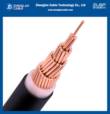 Einzelkern XLPE Isoliertes PVC-Gehäuse ungepanzertes Kupferkabel 0,6/1 kV