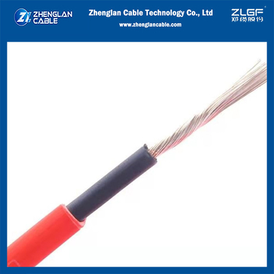 Einkern-Solarkabel China Hersteller TUV zugelassen 1x6mm2 Schwarz&Rot