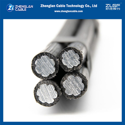 1KV ABC-Kabel 3x50+1x35mm2 Aluminiumkern XLPE-isoliert Aluminiumlegierung XLPE-isoliert NTP 370.254
