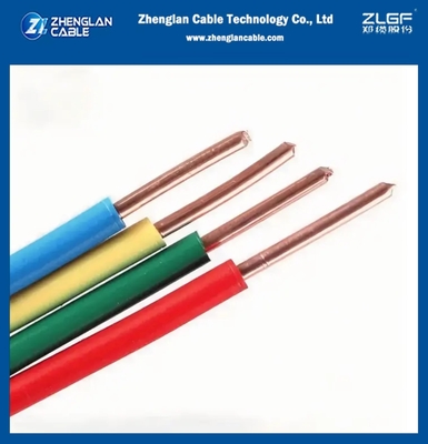H07V-U Elektroinstallationsleitung PVC isoliert Kupfer eindrähtig 450/750V CU/PVC 10mm2 IEC 60227­1