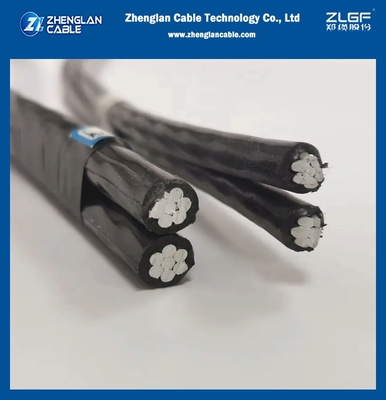 0,6/1kV Freileitungskabel mit Isolierung NFC 33-209 Standard XLPE 3X25mm2+54,6mm2