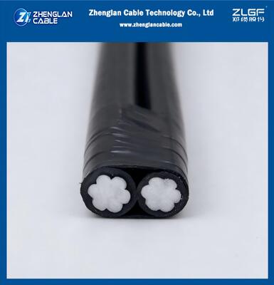 0,6/1kV isoliertes Freileitungskabel AAC/XLPE 2Cx50mm² Aluminium mit XLPE-Isolierung Niederspannungs-ABC-Kabel