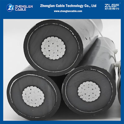 12/20KV 3x1x150mm2 Mittelspannung (HTA) Drehkabel aus Aluminium NFC 33-226 Untergrundnutzung