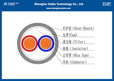 0.6/1KV (Unarmoured) LV PVC isolierte Stromkabel/2-Kern-Stromkabel (CU/PVC/XLPE)